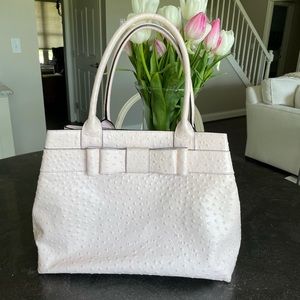 Kate Spade NY - Pale Pink Ostrich Embossed Tote